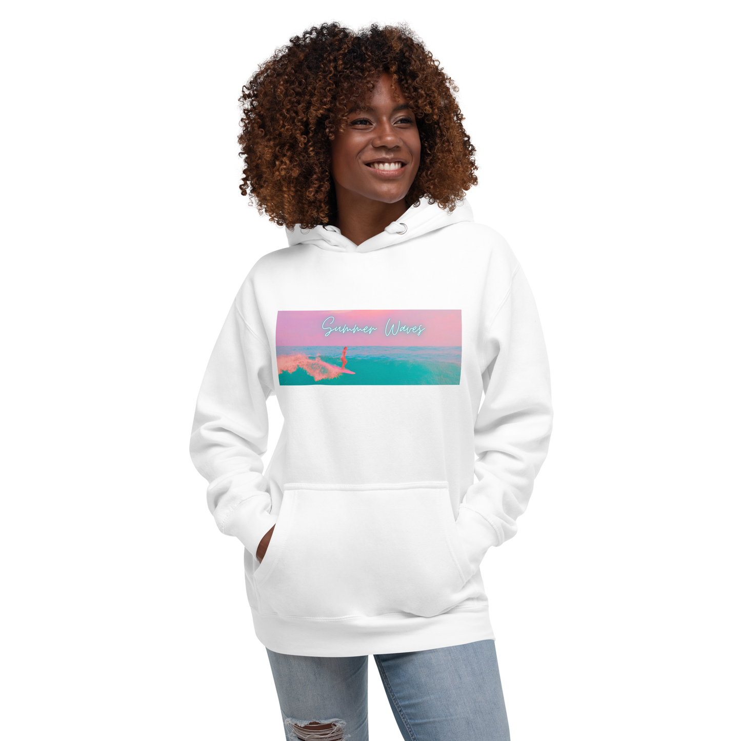 Summer Waves, Unisex Hoodie