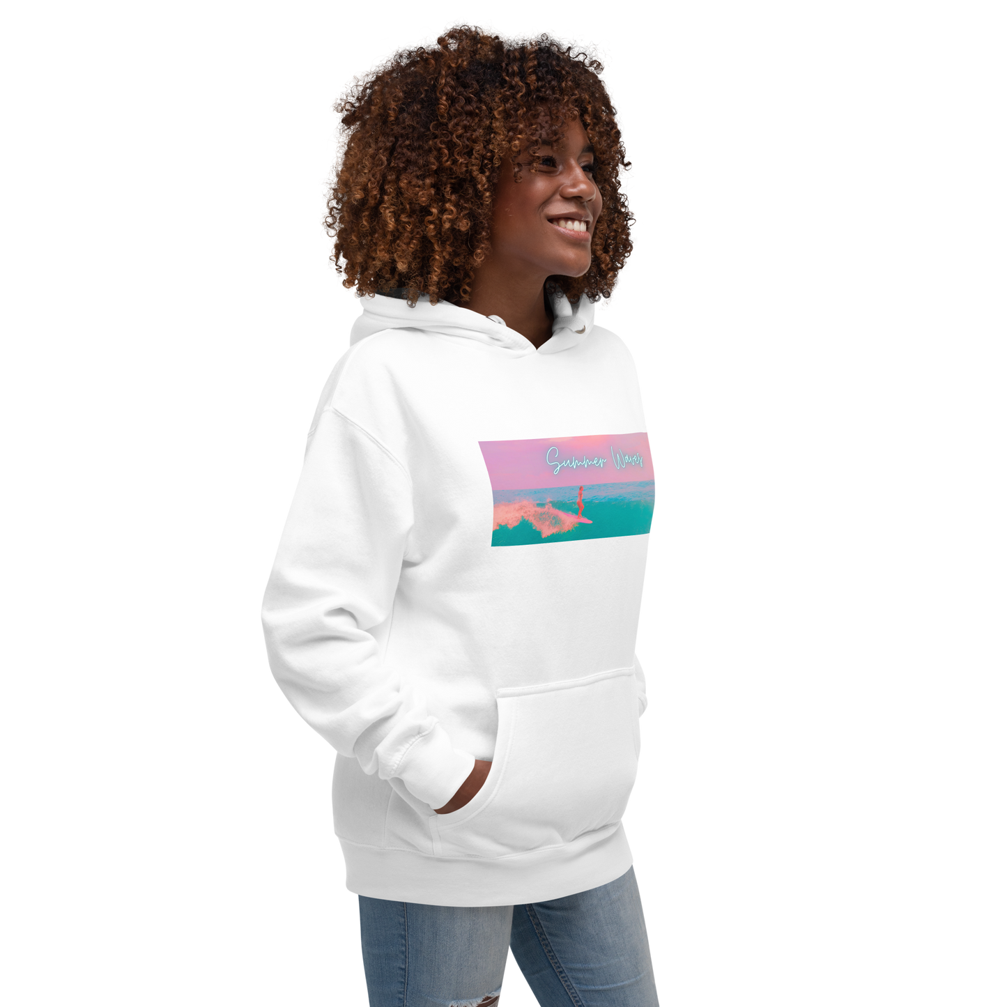 Summer Waves, Unisex Hoodie